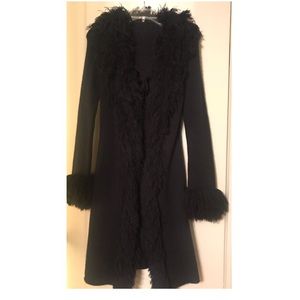 Long wool jacket. Warm and chic